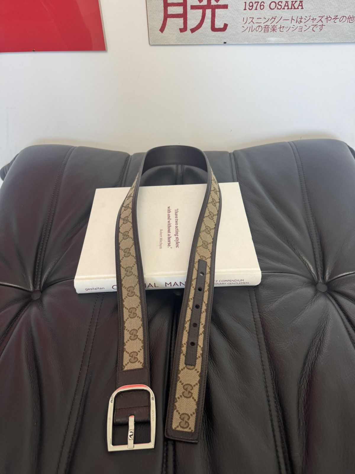 Gucci Gucci GG Monogram Supreme Designer Belt High End Luxury Rare Size ONE SIZE - 2 Thumbnail
