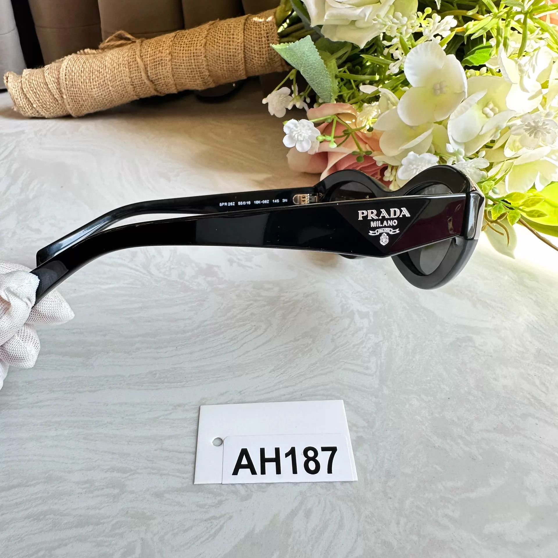 Prada PRADA New Triangle Logo Sunglasses AH187 Like New Size ONE SIZE - 3 Thumbnail