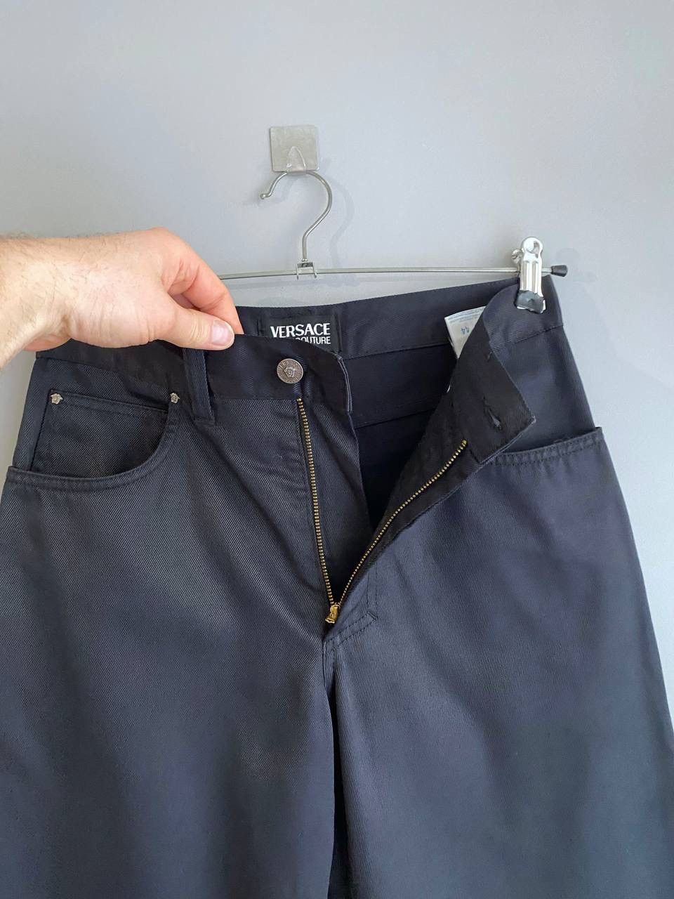 Versace Jeans Couture Vintage Versace Jeans Couture Men's Wide Leg Jeans, W29 L30 Size US 29 - 17 Thumbnail