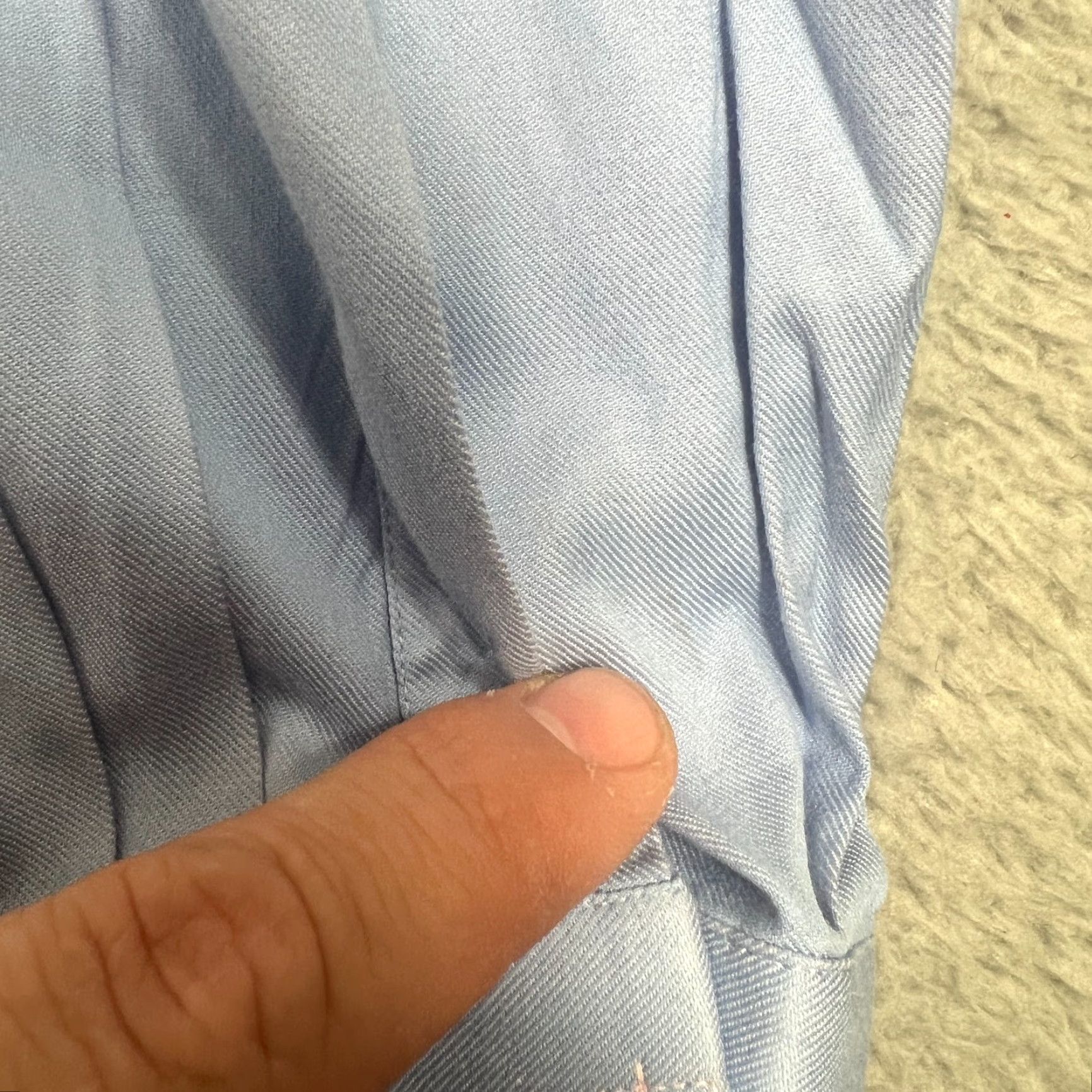 Vintage Zilli Button Down Shirt Mens Long Sleeve Cotton 16 Blue Italian Designer Size US L / EU 52-54 / 3 - 6 Thumbnail