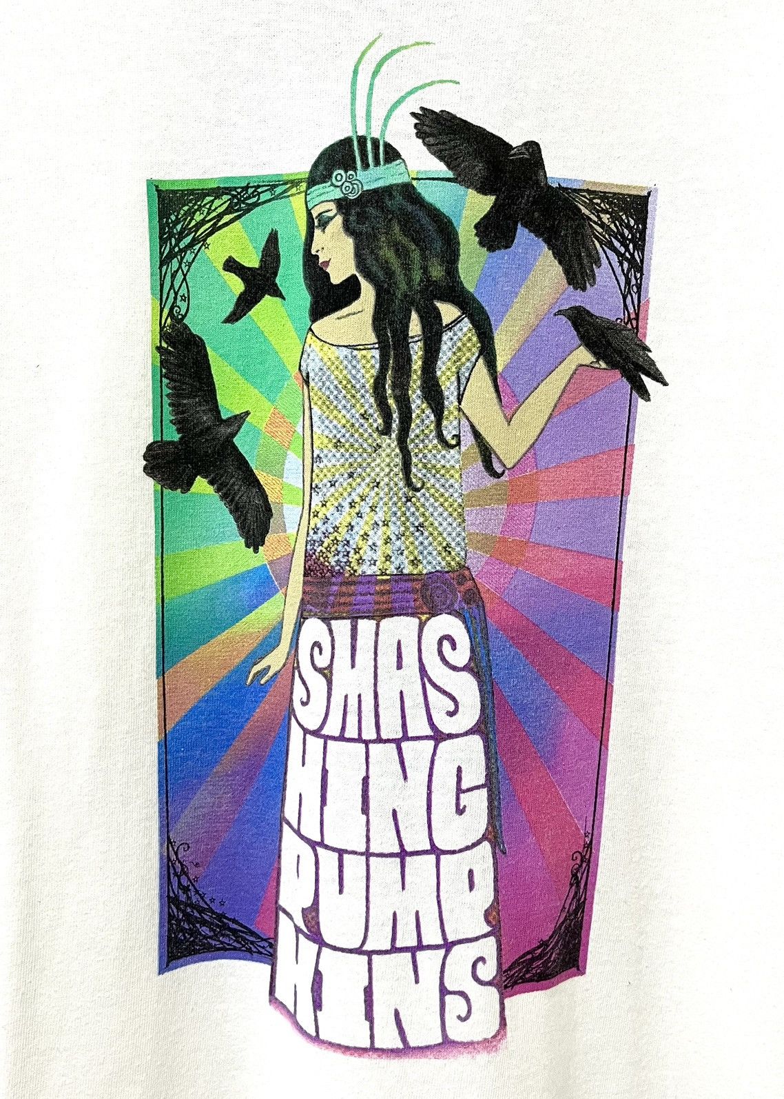 Band Tees VINTAGE 00s THE SMASHING PUMPKINS PSYCHEDELIC TOUR TSHIRT Size US XL / EU 56 / 4 - 6 Thumbnail