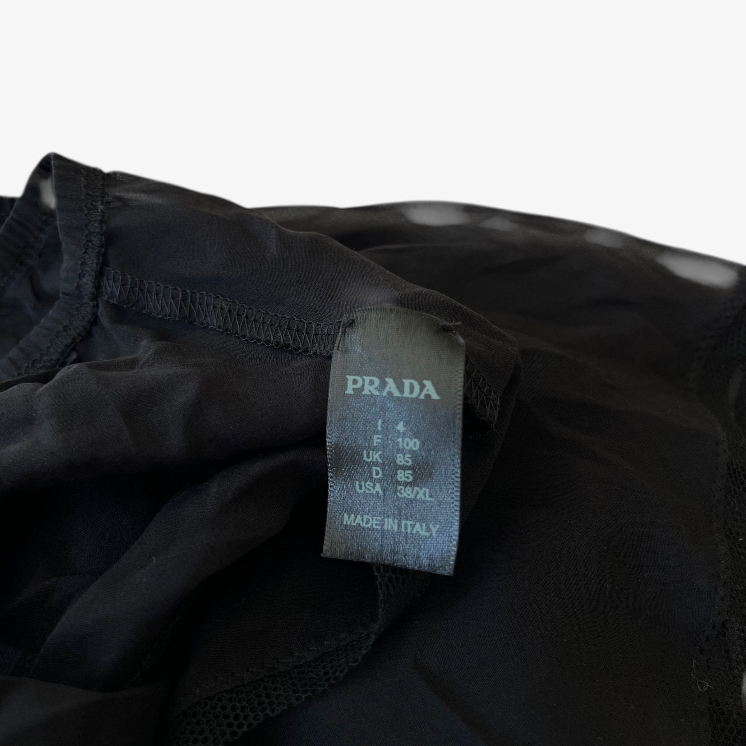 Prada Women's Prada Black Silk Blend Underwear Pants Size ONE SIZE - 2 Thumbnail