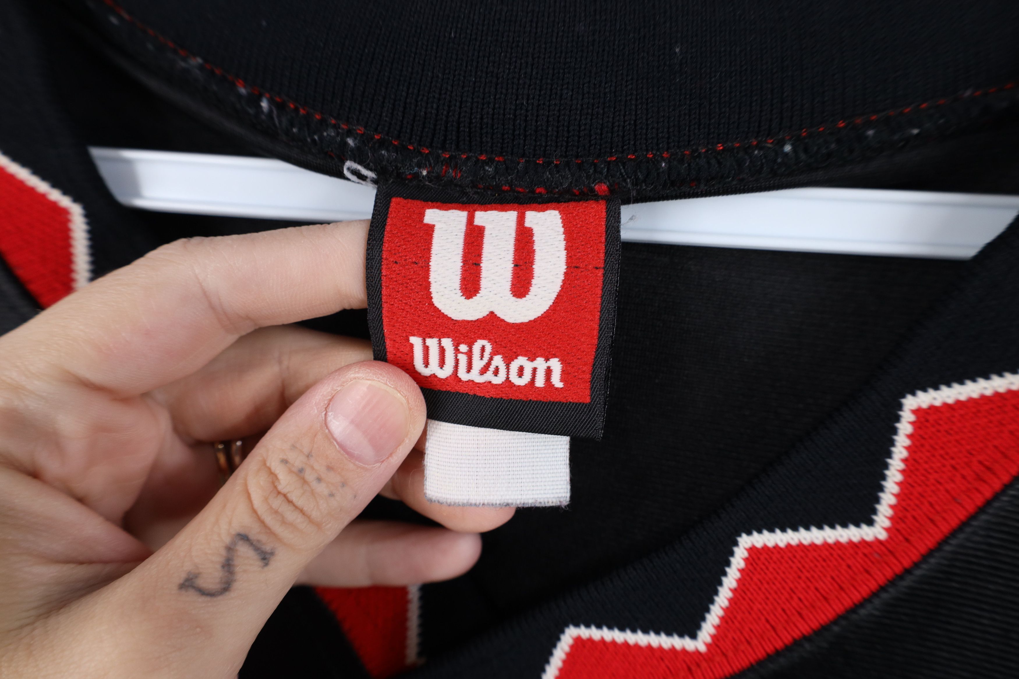 Vintage Vintage 90s Wilson Basketball Striped Geometric #54 USA Size US XXL / EU 58 / 5 - 10 Thumbnail