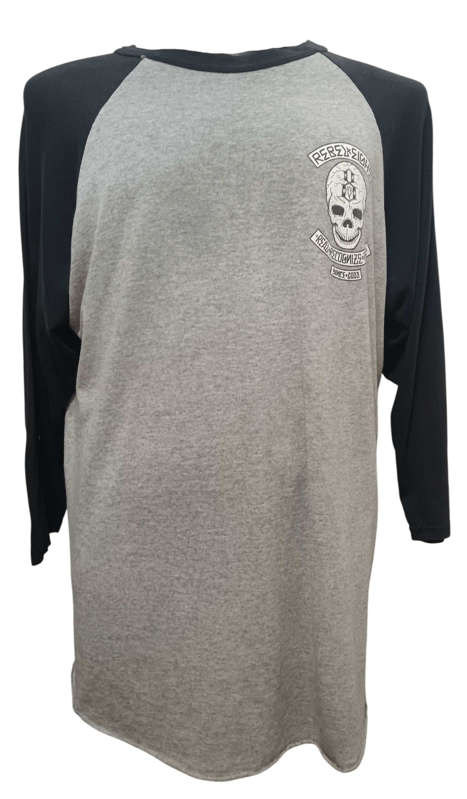 Rebel8 × Vintage REBEL 8 SKULL 3 QUARTER STREETWEAR SHIRT Size US XL / EU 56 / 4 - 1 Thumbnail