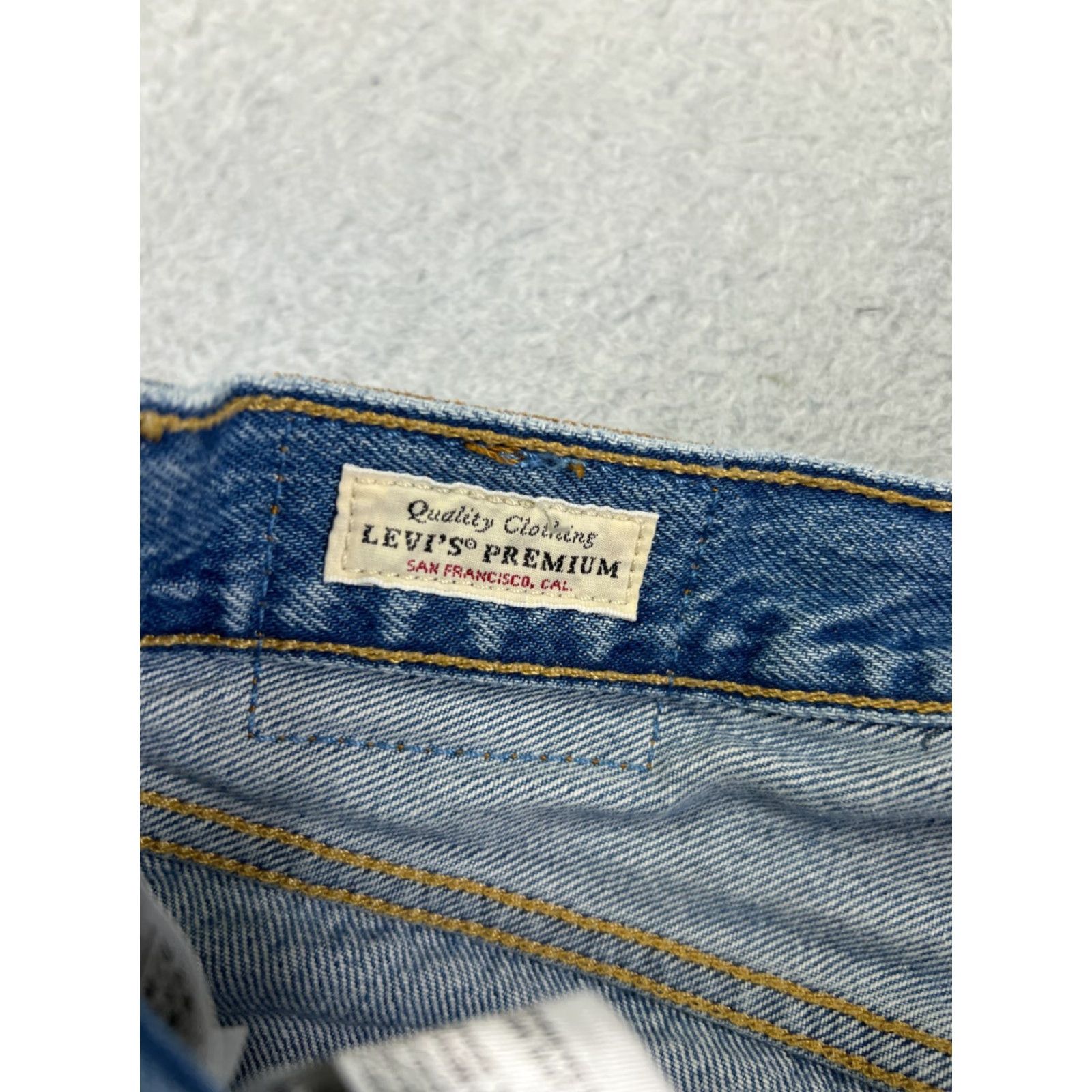 Levi's Levi's Jeans Adult 27 Blue Denim Distressed 501 Premium Button 27x28 Vintage No Size US 27 - 6 Thumbnail