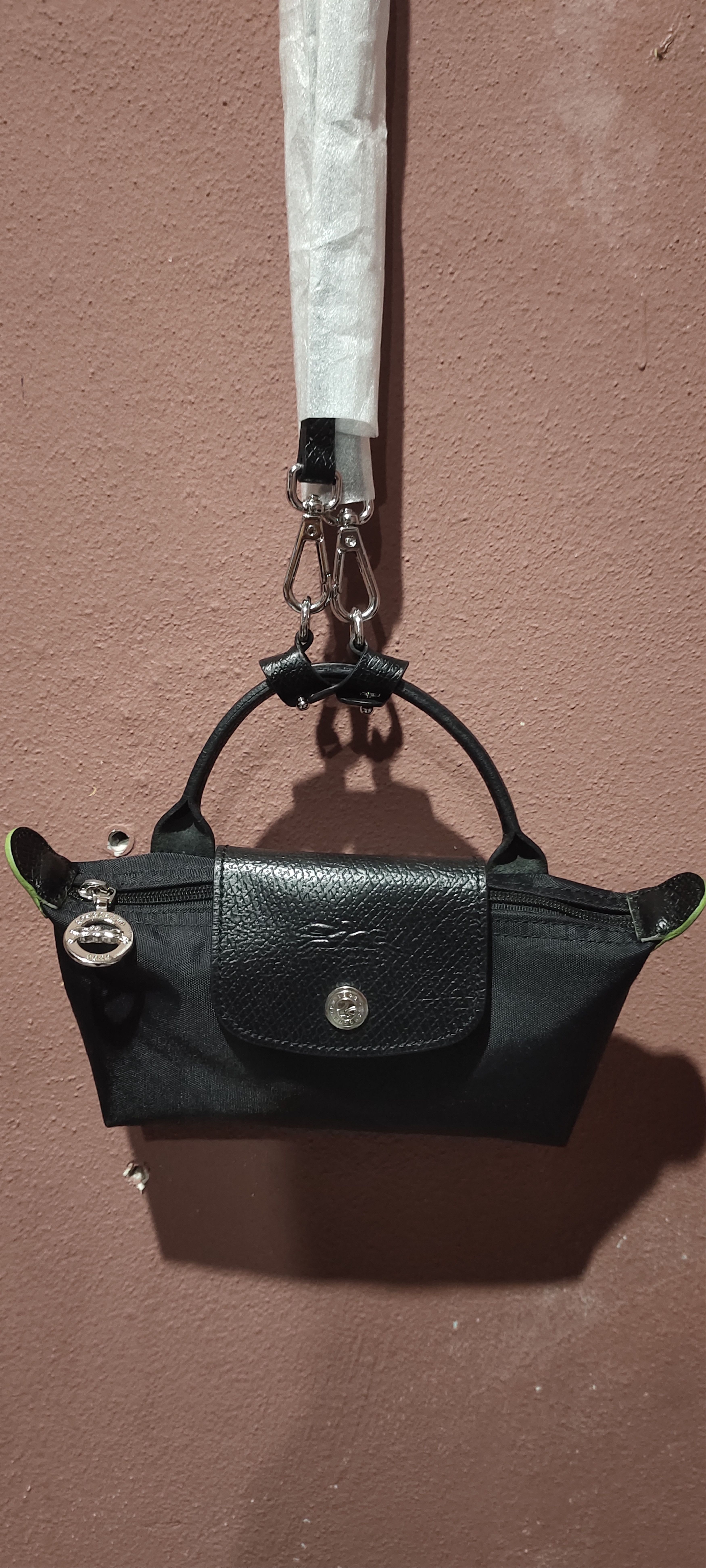 Longchamp × Vintage Longcham Le Pliage Black (xs) Size ONE SIZE - 8 Thumbnail