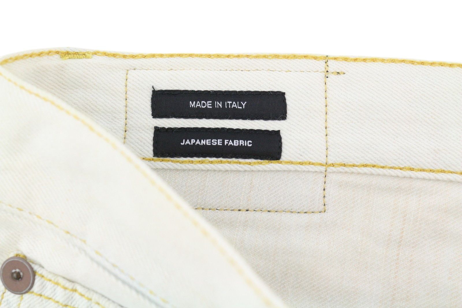 R13 TAILORED DROP 27 Kinney Linen Indigo Cropped Jeans 86199 Size 27" / US 4 / IT 40 - 7 Thumbnail