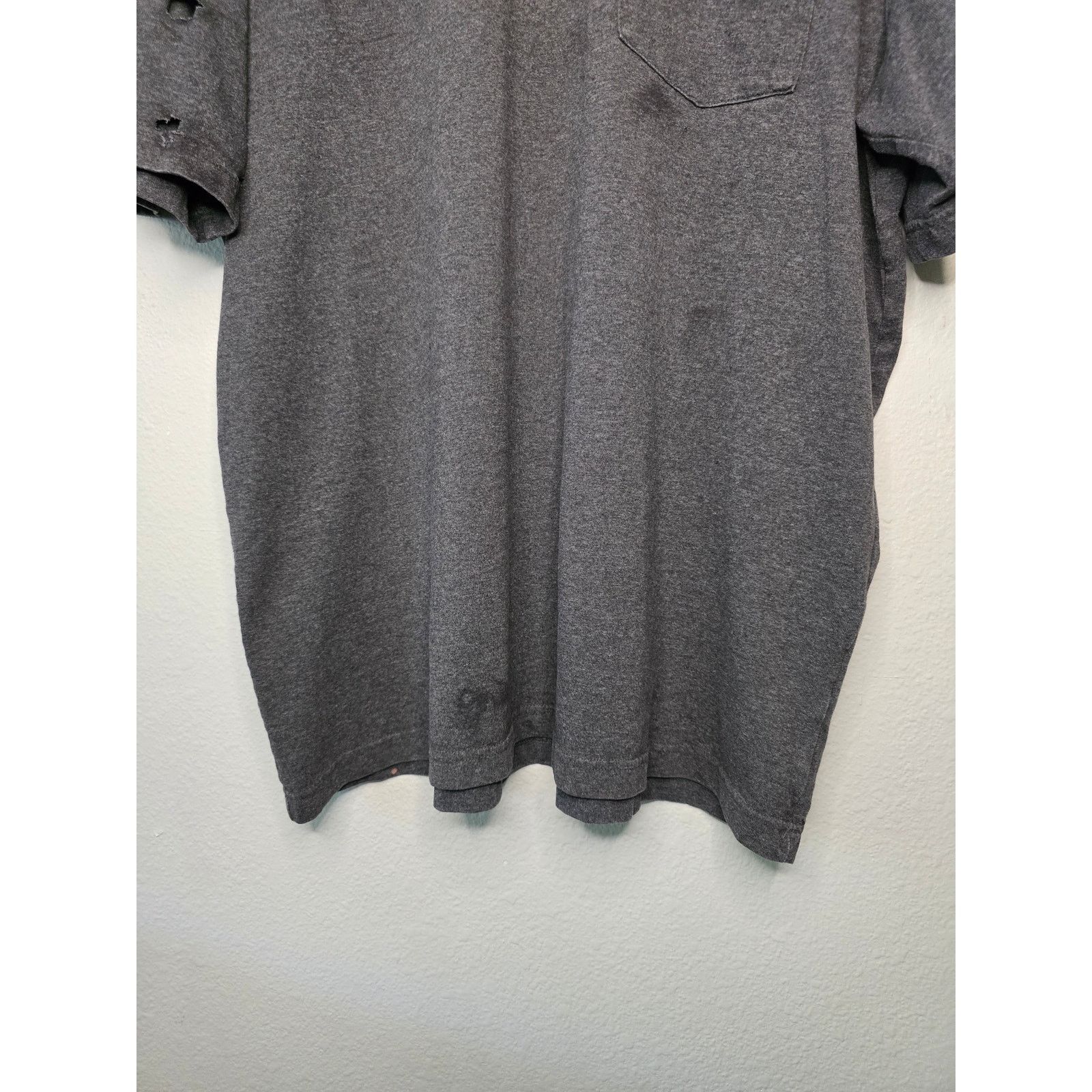 Carhartt Carhartt Shirt Men's XL Original Fit Gray Distressed Tee Size US XL / EU 56 / 4 - 4 Thumbnail