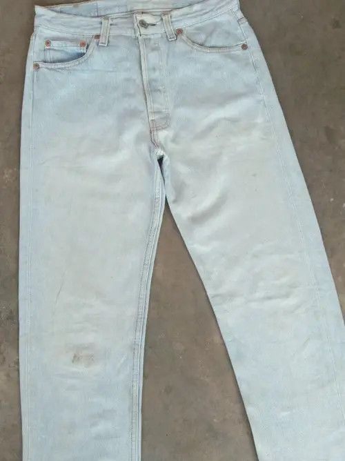 Levi's × Vintage 90s Vintage Levis 501 Made In USA Distressed Jeans 28x32 Size US 28 / EU 44 - 5 Thumbnail
