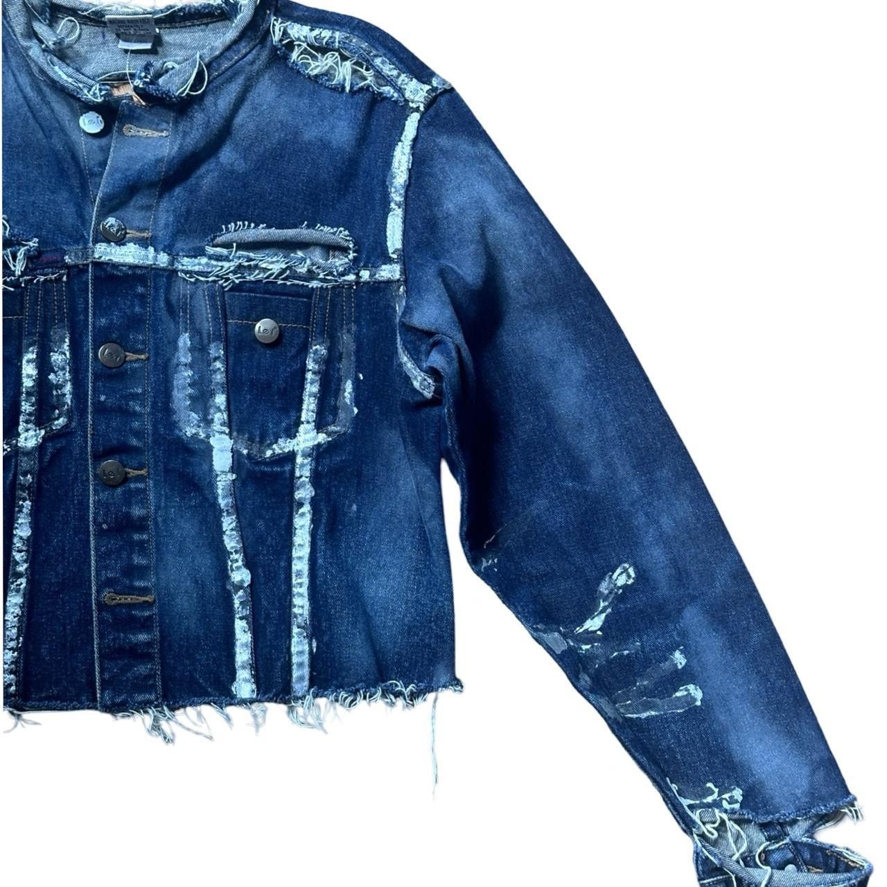 L.E.I. × Vintage ASTROBOI* X L.E.I. DECONSTRUCTED BLUE DENIM JACKET _ MEDIUM Size M / US 6-8 / IT 42-44 - 4 Thumbnail