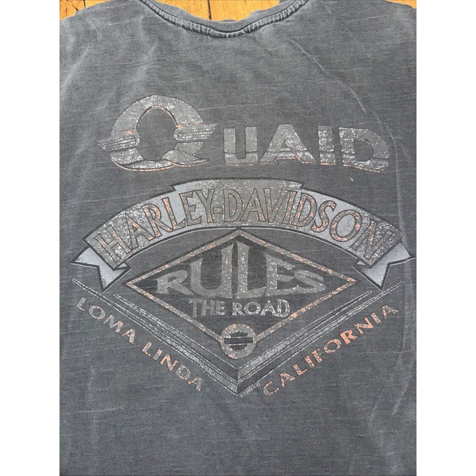 Harley Davidson × Vintage Harley Davidson T-Shirt Made In USA XL Black 22x26.5 Size US XL / EU 56 / 4 - 7 Thumbnail