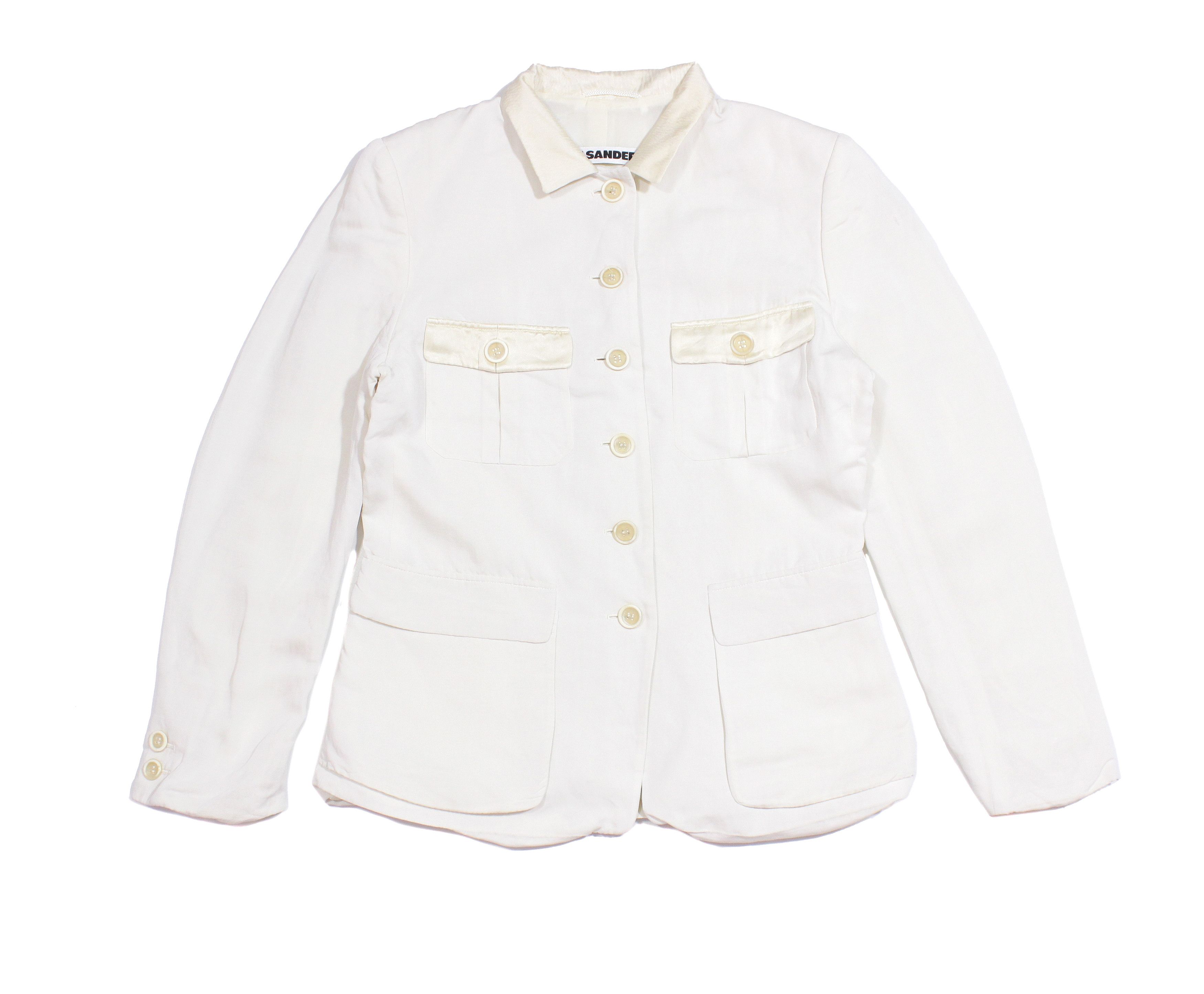 Jil Sander 90S Viscose Linen Jacket Vintage Size S / US 4 / IT 40 - 1 Thumbnail