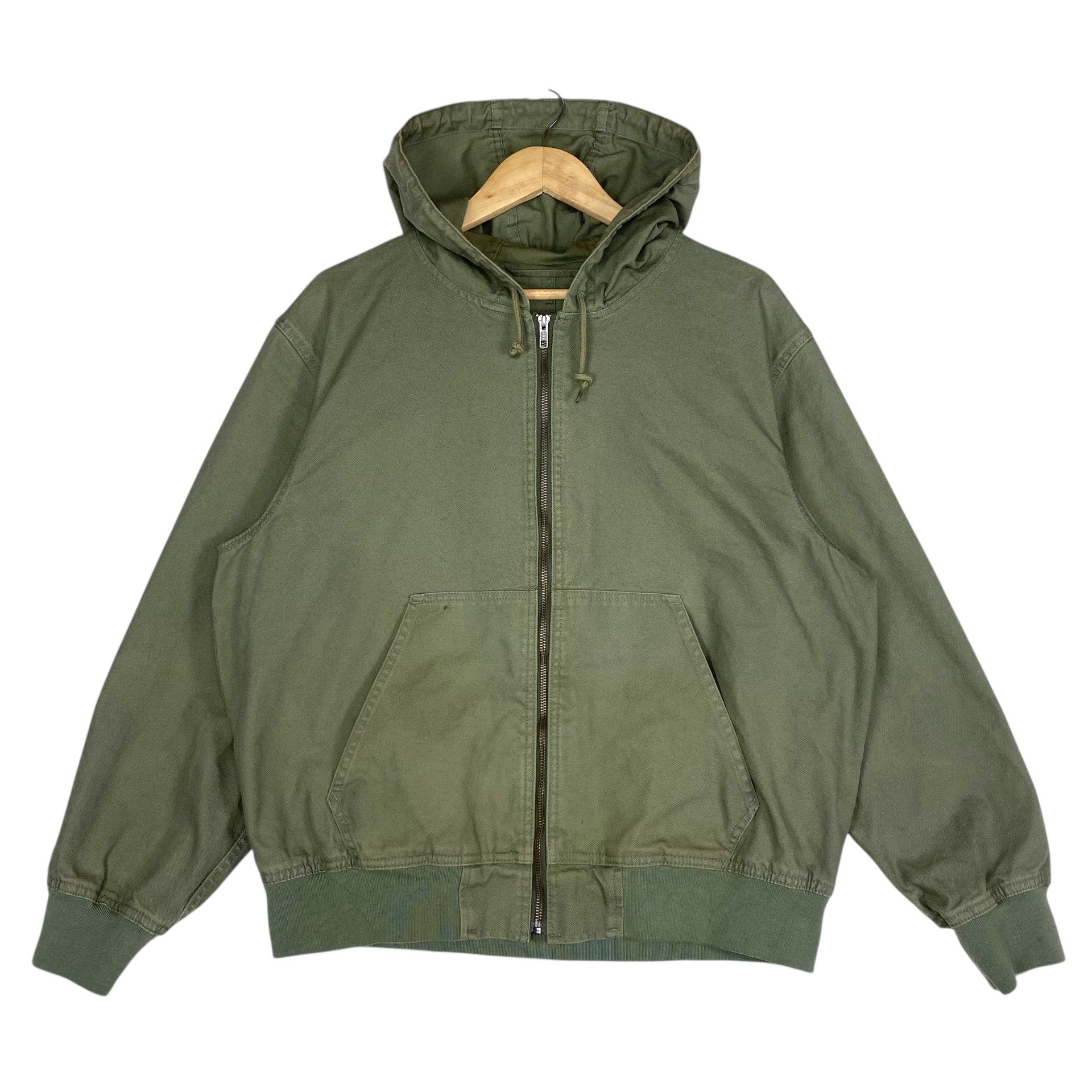 Japanese Brand 💥GU JAPAN CANVAS HOODED JACKET Size US L / EU 52-54 / 3 - 1 Thumbnail