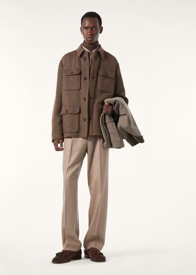Loro Piana os11x0226 FAR0452 Andover Jacket in Wheat Bread Size US XL / EU 56 / 4 - 4 Thumbnail