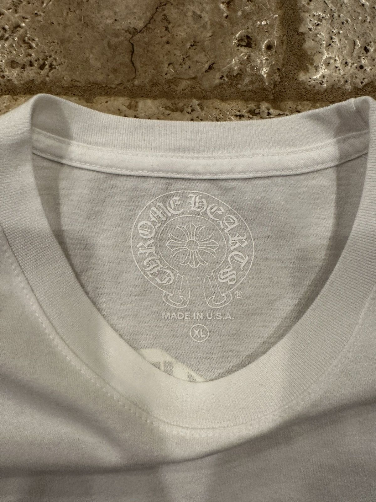 Chrome Hearts Chrome Hearts White / Yellow Script Hollywood T-Shirt Size US XL / EU 56 / 4 - 7 Thumbnail