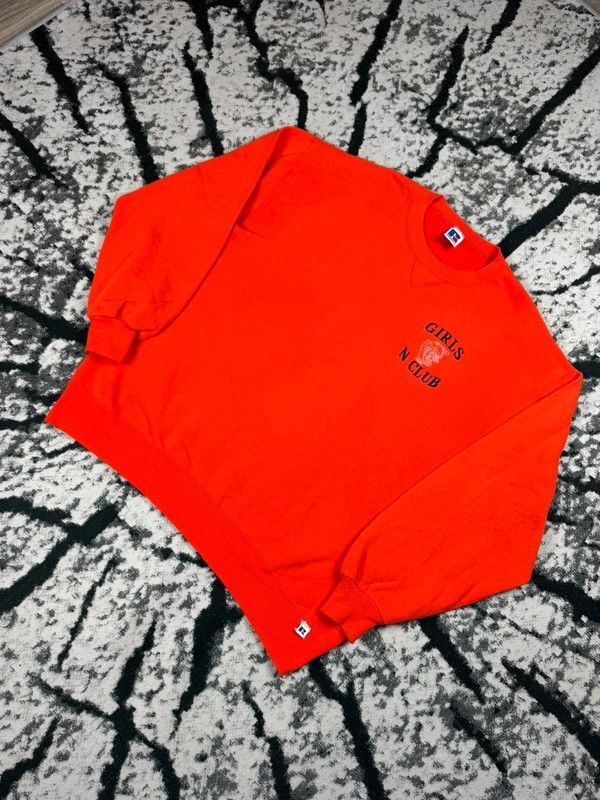 Other Russell XL usa boxy orange vintage crewneck sweatshirt Size US XL / EU 56 / 4 - 2 Thumbnail