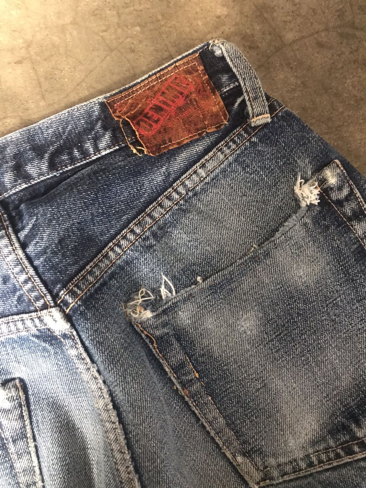 Denime DENIME - Vintage Look Straight Leg Denim Jeans Size US 26 / EU 42 - 13 Thumbnail