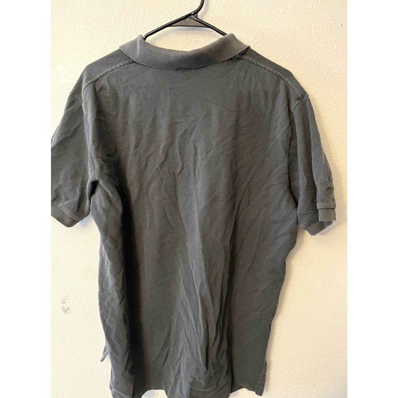 Polo Ralph Lauren Polo Ralph Lauren Polo Shirt Mens XL Vintage Dark Gray Pony Logo Solid Short Sleeve Cotton Knit Button Collared 90s Classic Size US XL / EU 56 / 4 - 3 Thumbnail