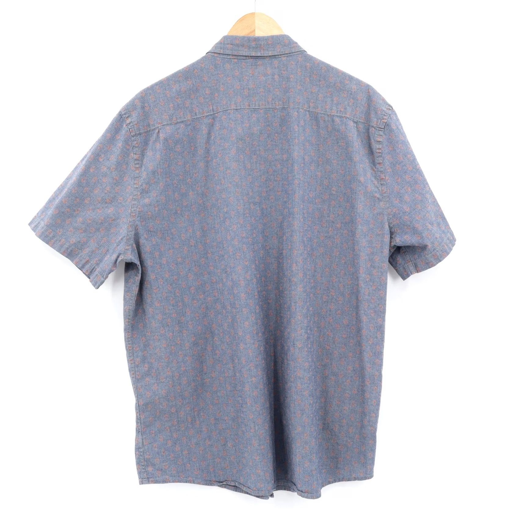 Faherty Faherty Shirt Button-Up Short Sleeve Blue Geometric 2XL Cotton Elastane Men’s Regular Size 2XL Size US XXL / EU 58 / 5 - 2 Thumbnail