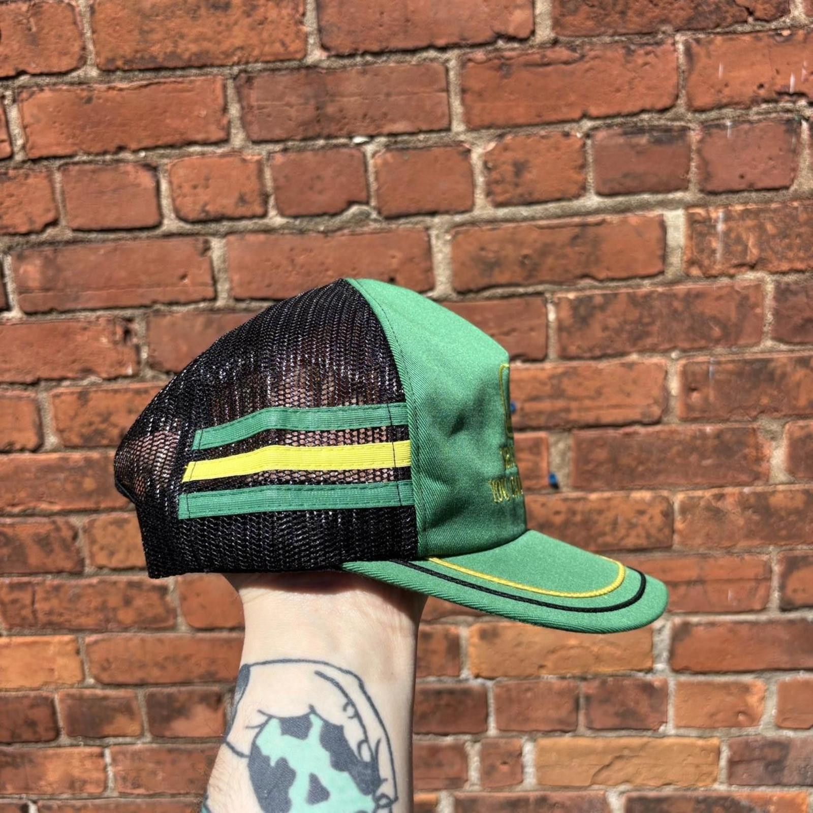 John Deere Vintage John Deere leadership you can count on trucker hat Size ONE SIZE - 4 Thumbnail