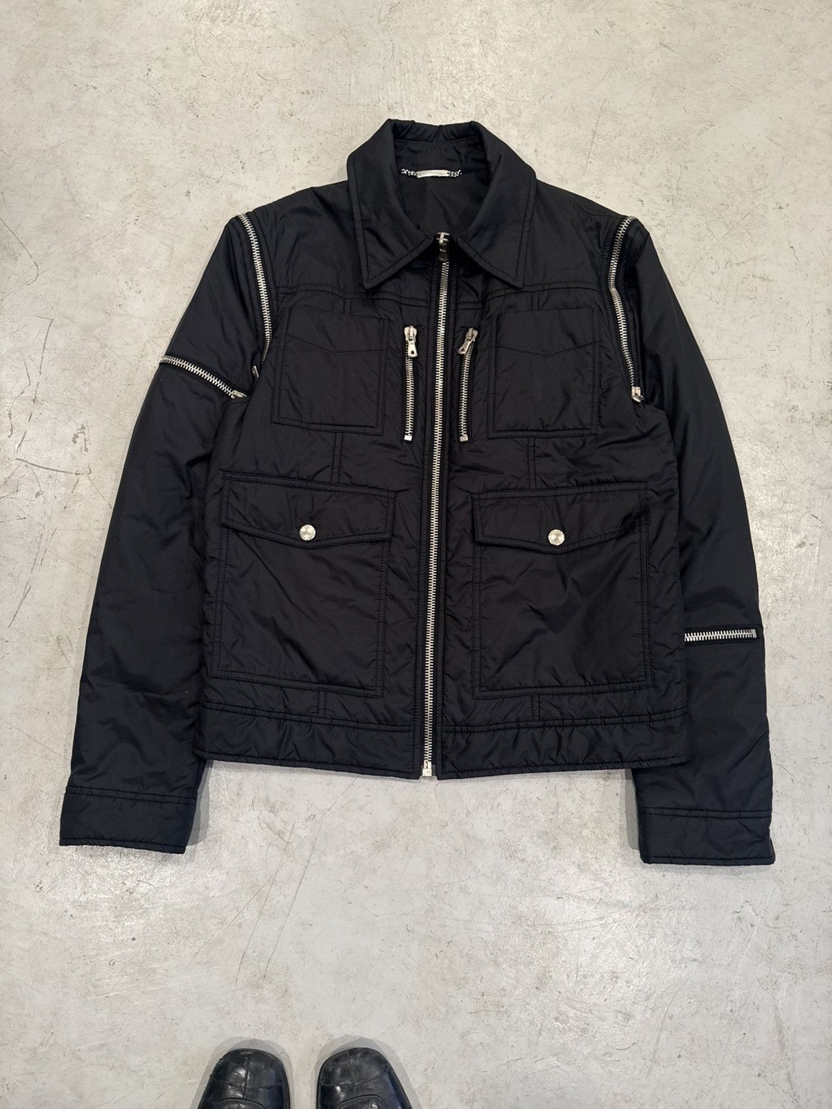 Dolce & Gabbana Dolce & Gabbana AW03 Utility Jacket in Black Polyamide Size US M / EU 48-50 / 2 - 1 Thumbnail