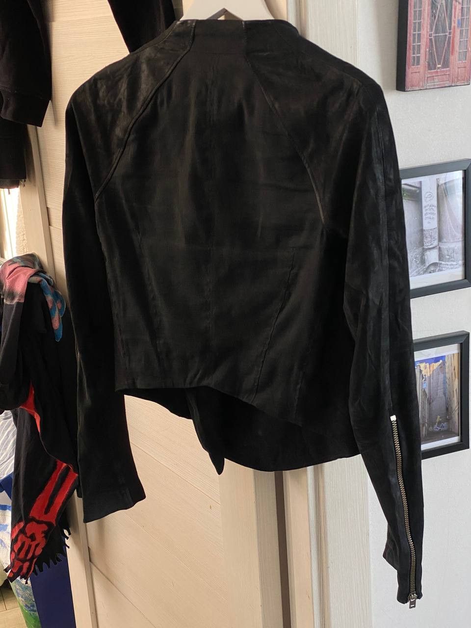 Helmut Lang Helmut Lang Black Asym Jacket Leather Size XS / US 0-2 / IT 36-38 - 5 Thumbnail