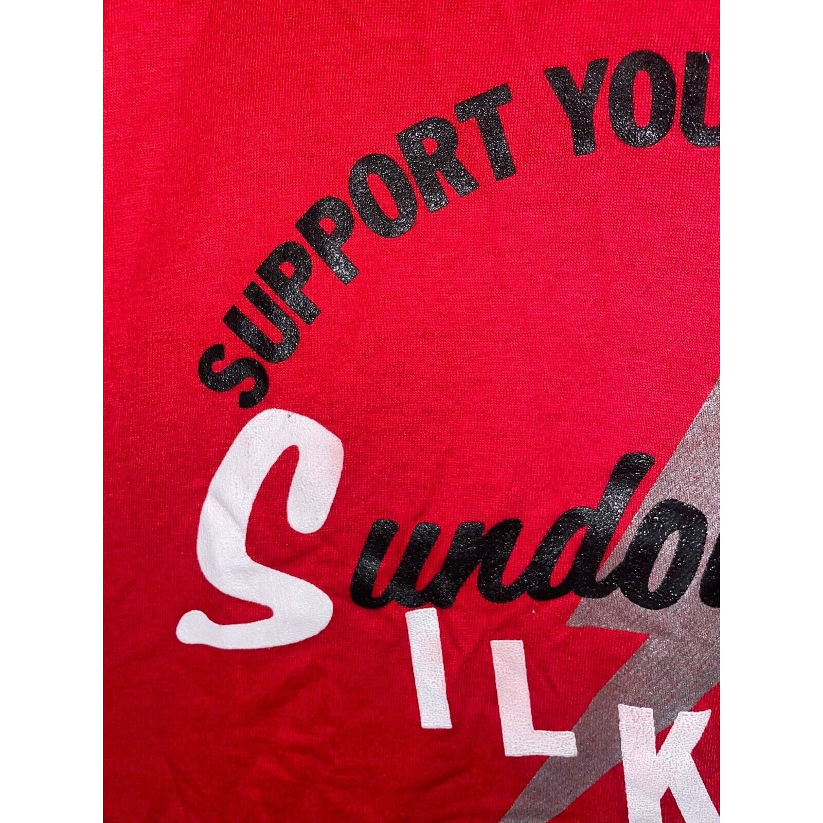 Jerzees Vintage Sundowners Shirt Support Your Local Silky Tee 80s M Size US M / EU 48-50 / 2 - 2 Thumbnail