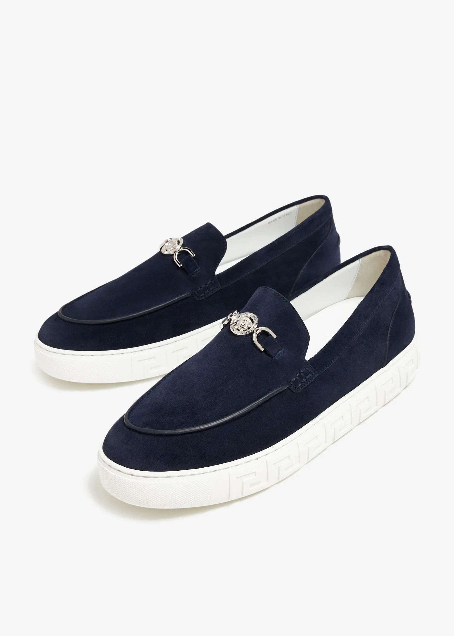 Versace o1s22i1n1224 Suede Leather Moccasins in Blue Size US 7 / EU 40 - 5 Thumbnail