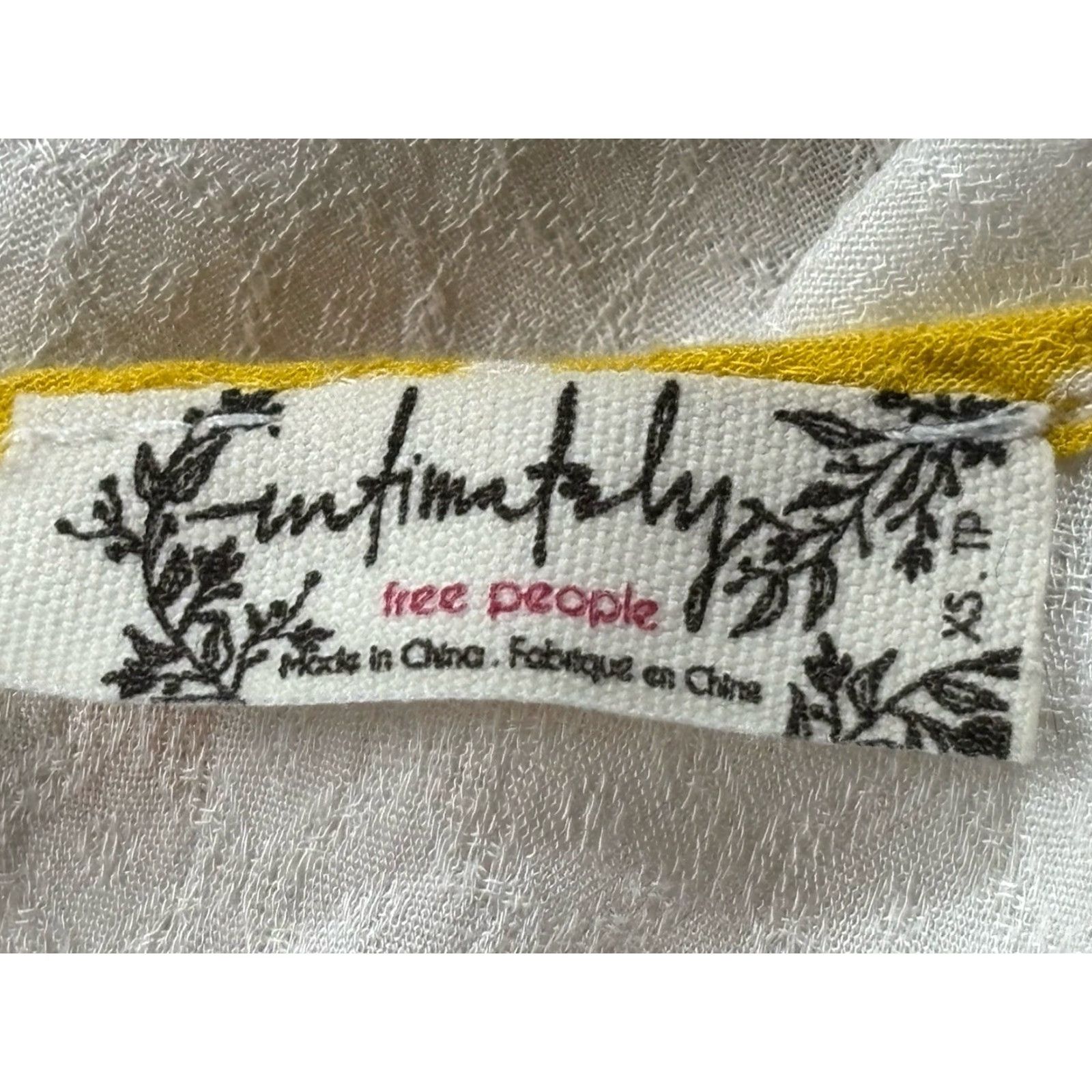 Free People Free People Intimately Someone Like You Slip Dress Yellow Floral Sz XS Mini Boho Size XS / US 0-2 / IT 36-38 - 7 Thumbnail