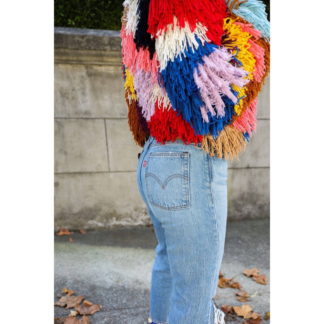 Alice + Olivia Alice + Olivia Fawn Multicolor Fringe Jacket rainbow size XS Size XS / US 0-2 / IT 36-38 - 10 Thumbnail