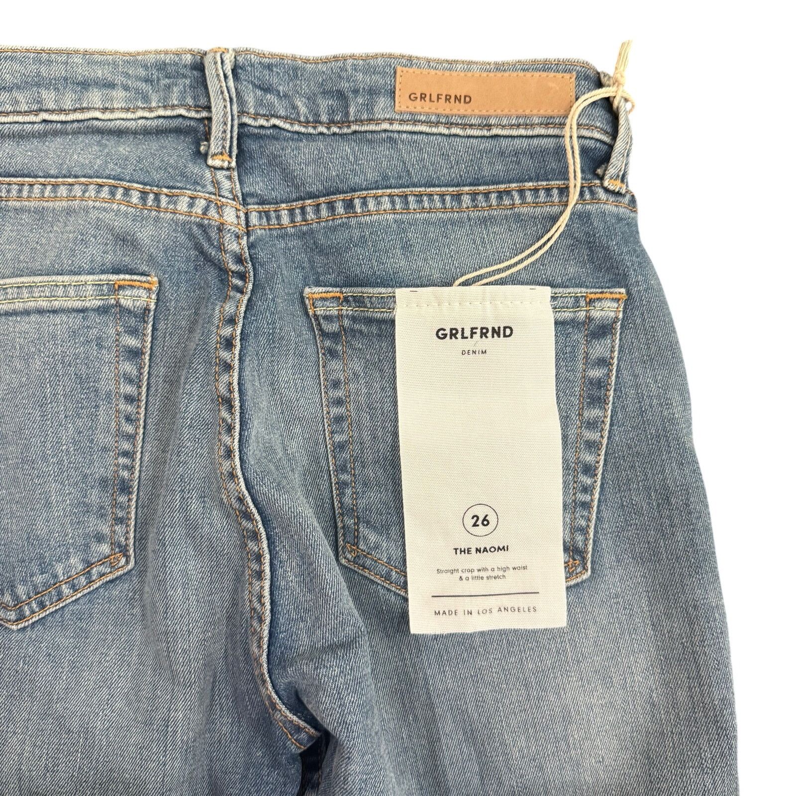 GRLFRND GRLFRND Naomi High-Rise Stretch Jean I Will Survive, Size 26 Size 26" / US 2 / IT 38 - 6 Thumbnail