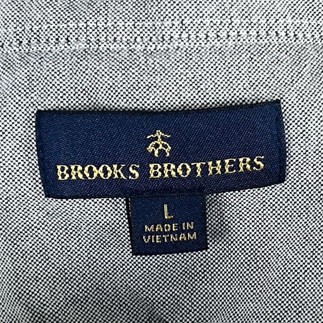 Brooks Brothers Brooks Brothers Oxford Shirt Gray Large 100% Cotton Casual Button Down Size US L / EU 52-54 / 3 - 3 Thumbnail