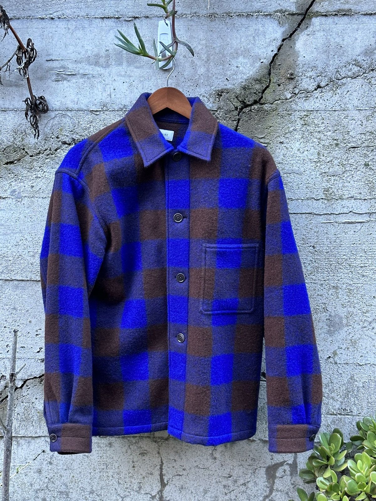 Lemaire RARE GRAIL Lemaire wool patterned Shacket jacket Size US M / EU 48-50 / 2 - 2 Thumbnail
