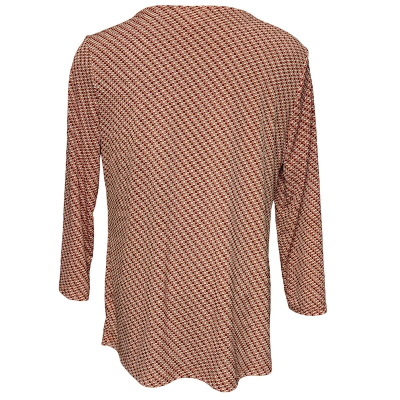 Other Liz Claiborne Women's Red/White Polka-Dot Long Sleeve Top Me Size M / US 6-8 / IT 42-44 - 2 Thumbnail