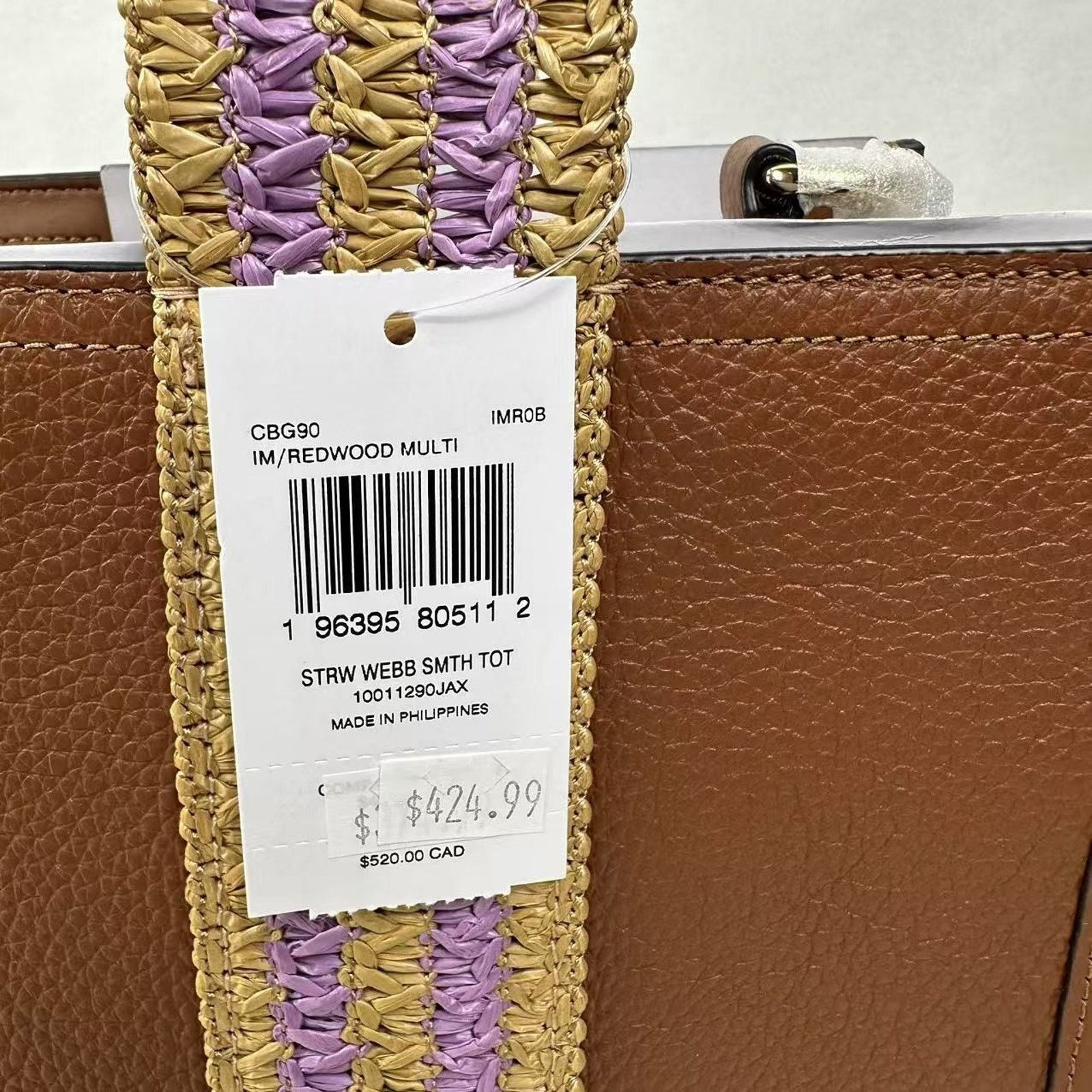 Coach Coach Smith Tote Bag Crossbody In Leather/Gold/Redwood Size ONE SIZE - 7 Thumbnail