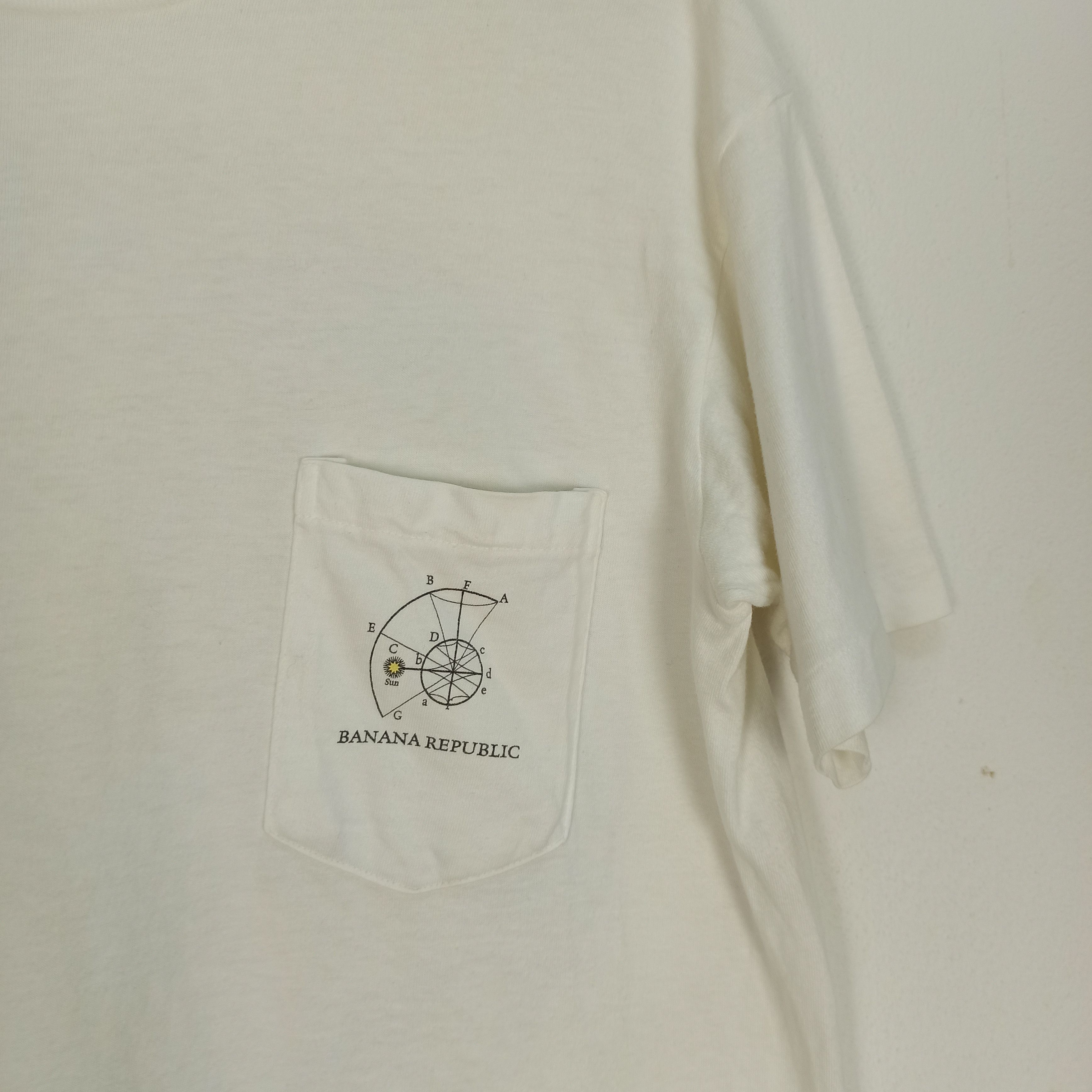 Banana Republic Vintage Banana Republic Single Pocket Made in Usa Tshirt Size US S / EU 44-46 / 1 - 6 Thumbnail