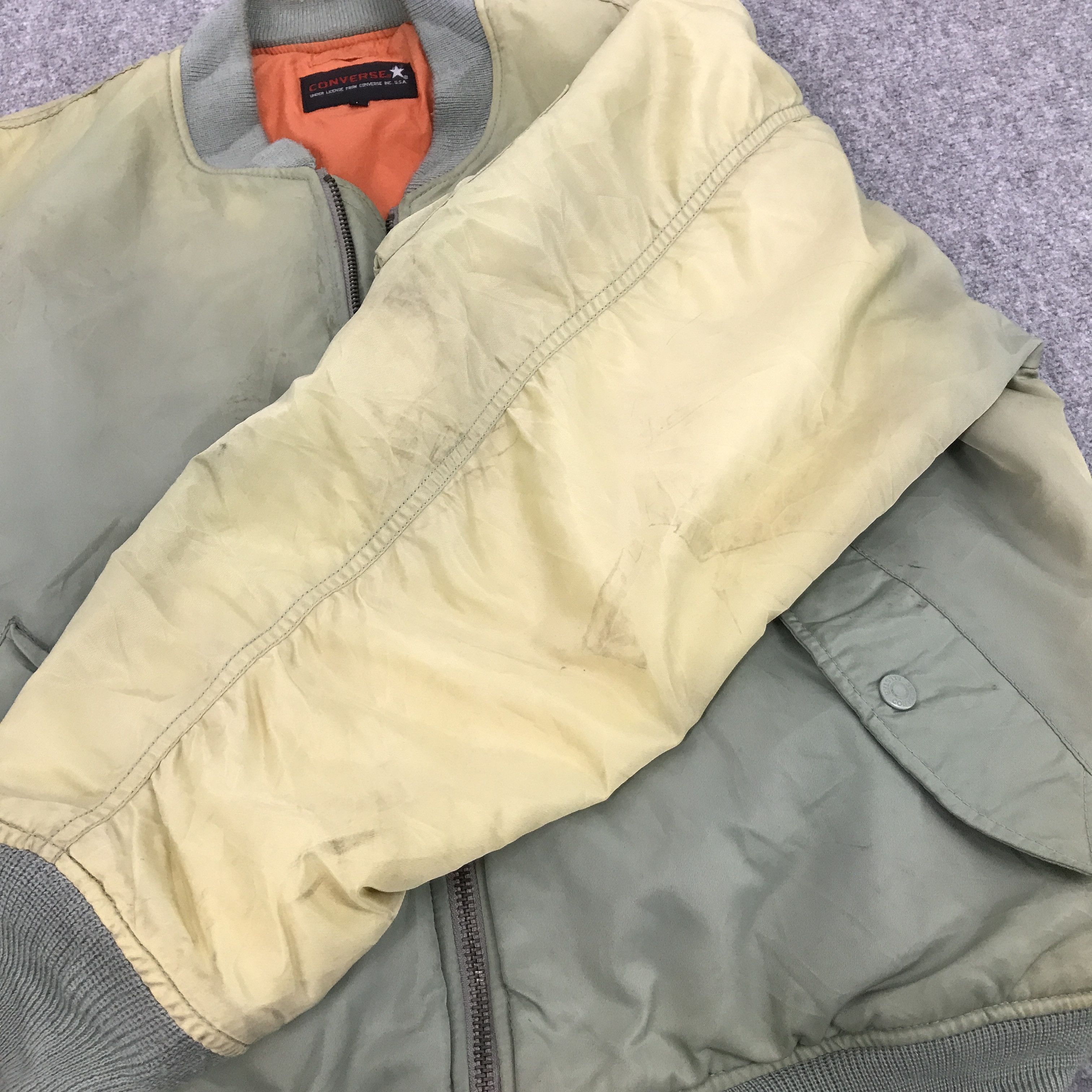 Converse VTG CONVERSE FADED BOMBER JACKET Size US L / EU 52-54 / 3 - 11 Thumbnail