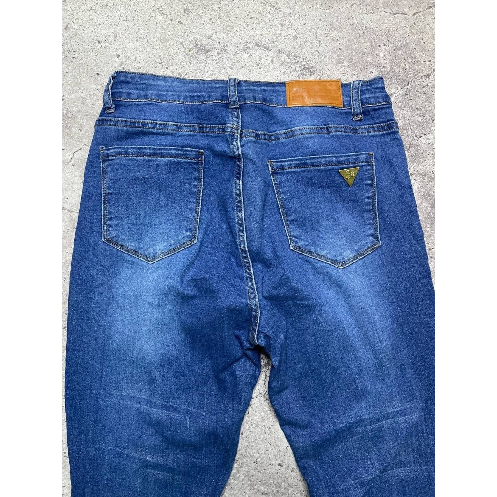 Vintage Vintage Celebrity Ace Distressed Blue Skinny Streetwear Size 30" / US 8 / IT 44 - 6 Thumbnail