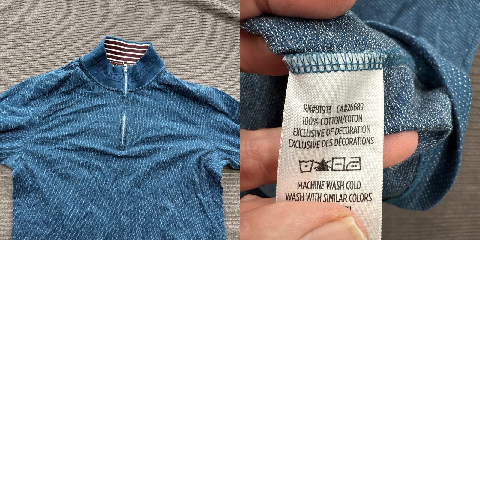 Robert Graham Robert Graham Pullover Shirt Men M 1/4 Zip Long Sleeve Cotton Preppy Blue Logo Embroidered Casual Athletic Outdoor 90s GOLF Walking Mens Size US M / EU 48-50 / 2 - 8 Thumbnail