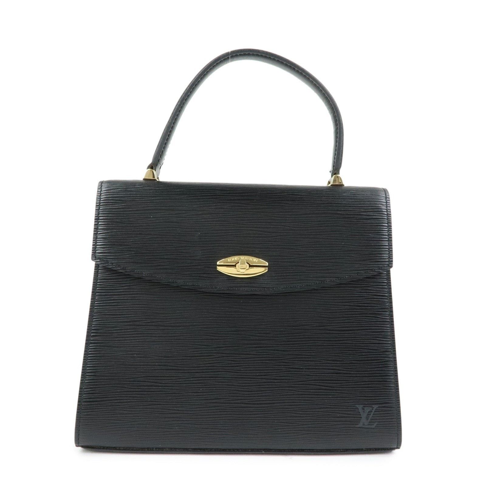 Louis Vuitton Louis Vuitton Epi Malesherbes Top Handle Bag Black Size ONE SIZE - 1 Thumbnail