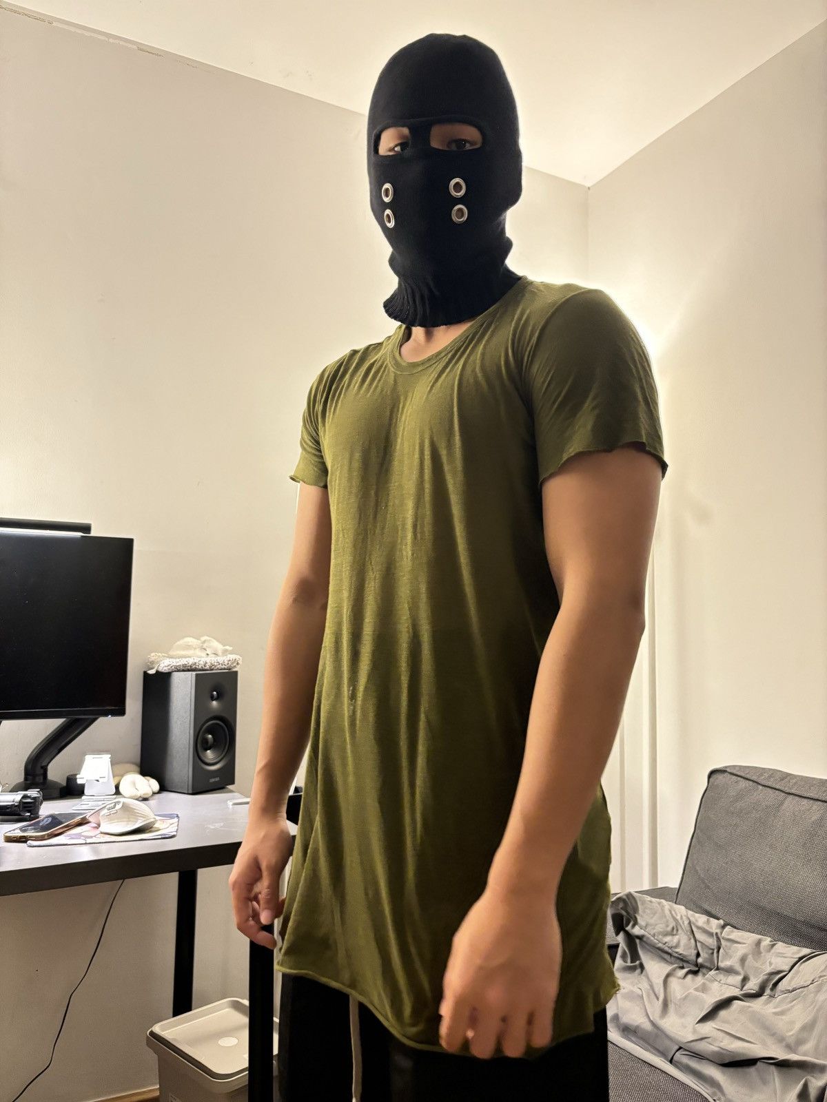 Rick Owens × Rick Owens Drkshdw Rick Owens Mainline Unstable Tee 