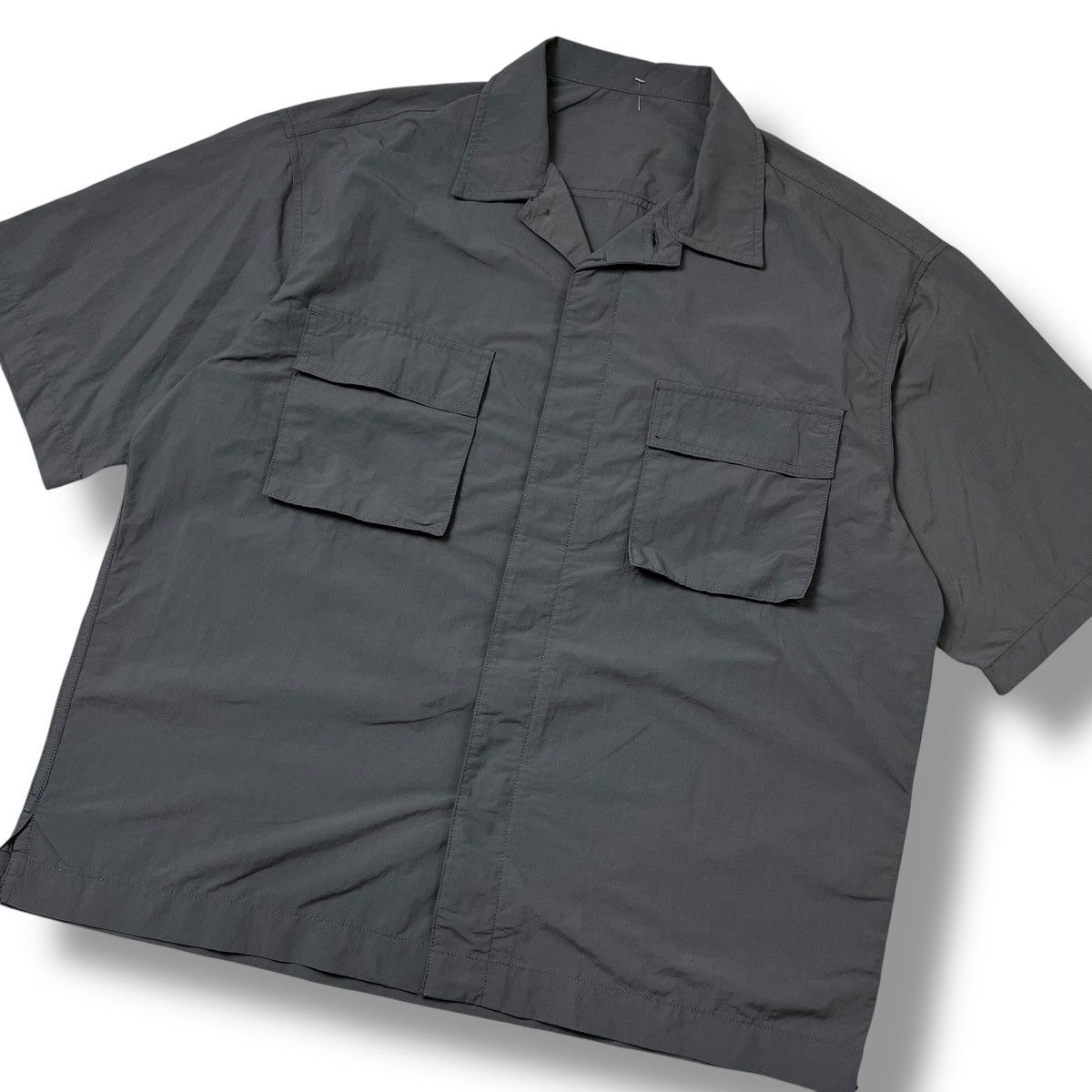 Vintage GU big pocket parachute button ups shirt boxy fit Size US L / EU 52-54 / 3 - 2 Thumbnail