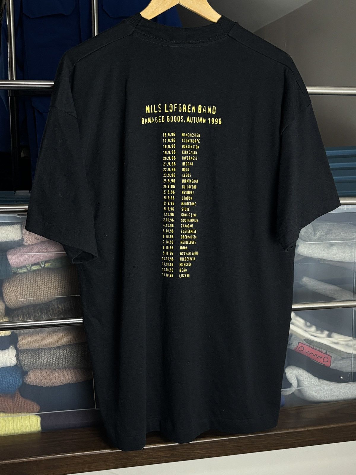 Band Tees Vintage Nils Lofgren Damaged Goods 1996 Tour T-Shirt Single Size US XL / EU 56 / 4 - 5 Thumbnail
