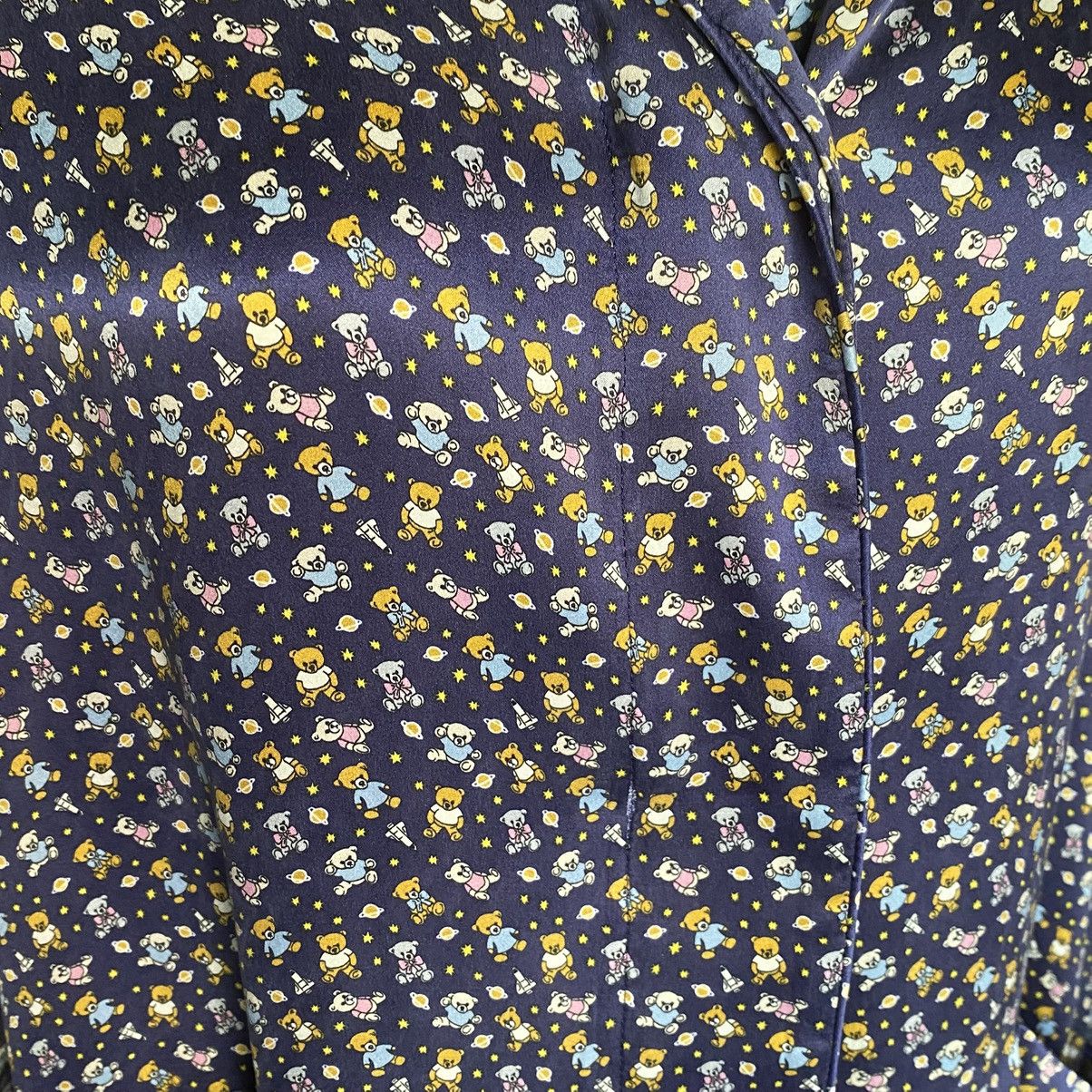 Balenciaga Balenciaga Silk Teddy Bear Pajama Shirt Size XS / US 0-2 / IT 36-38 - 4 Thumbnail