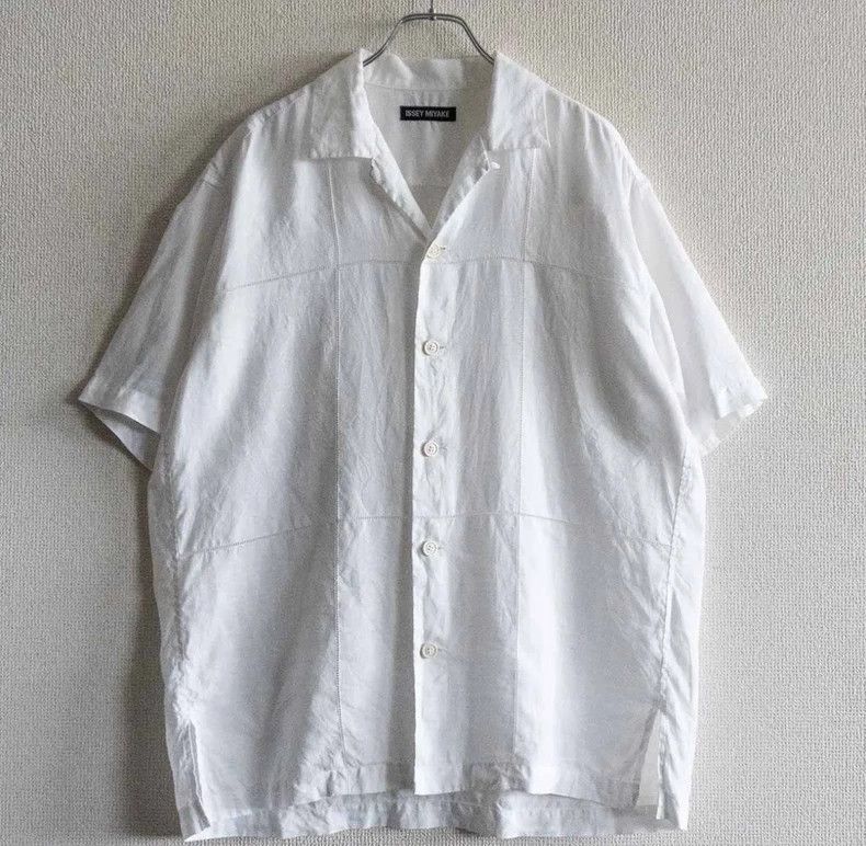 Issey Miyake issey miyake size:2 Linen short-sleeved shirt Size US M / EU 48-50 / 2 - 1 Thumbnail