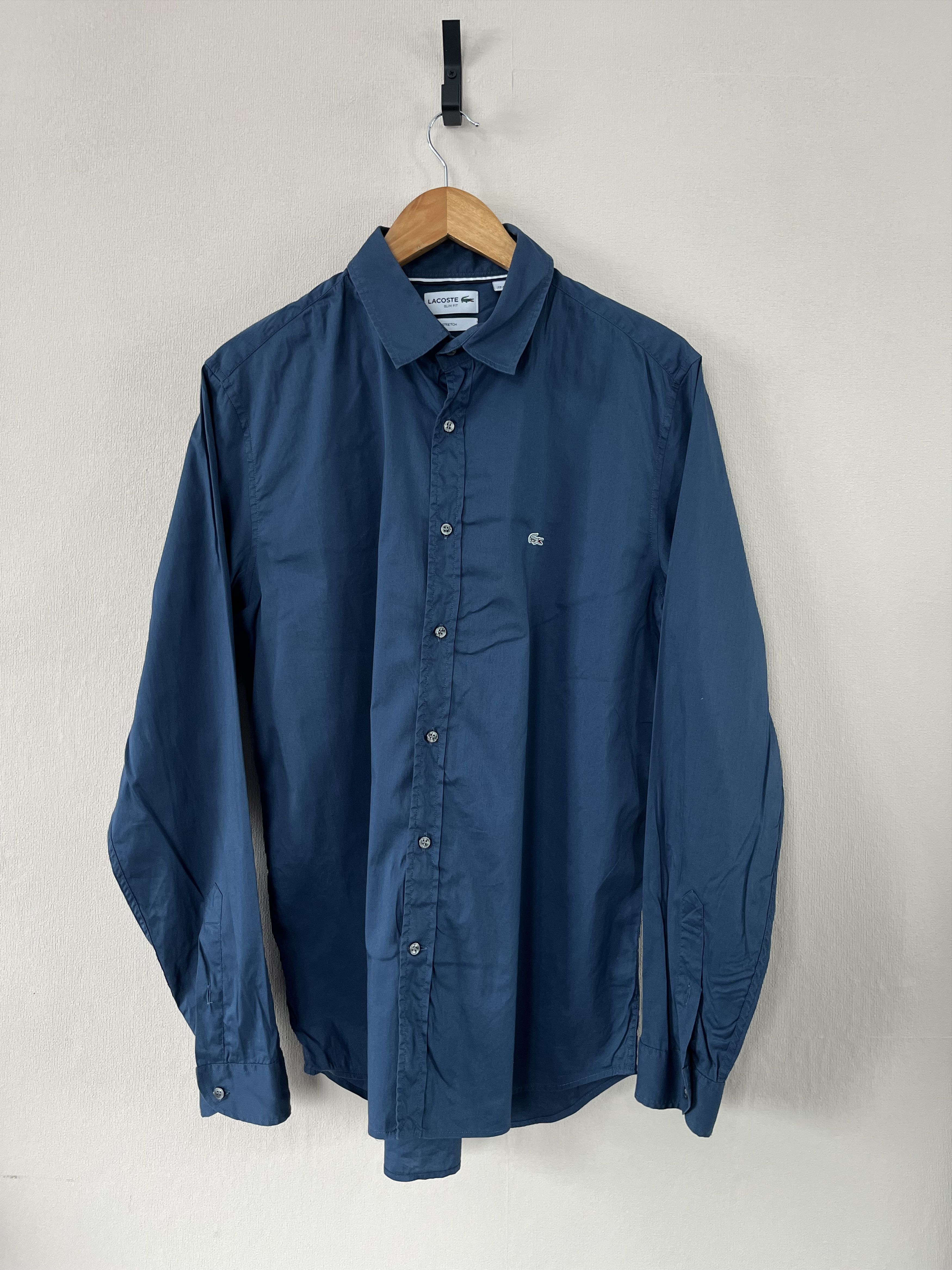 Lacoste LACOSTE SLIM FIT BUTTON DOWN SHIRT SIZE FR 42 US 16.5 Size US L / EU 52-54 / 3 - 6 Thumbnail