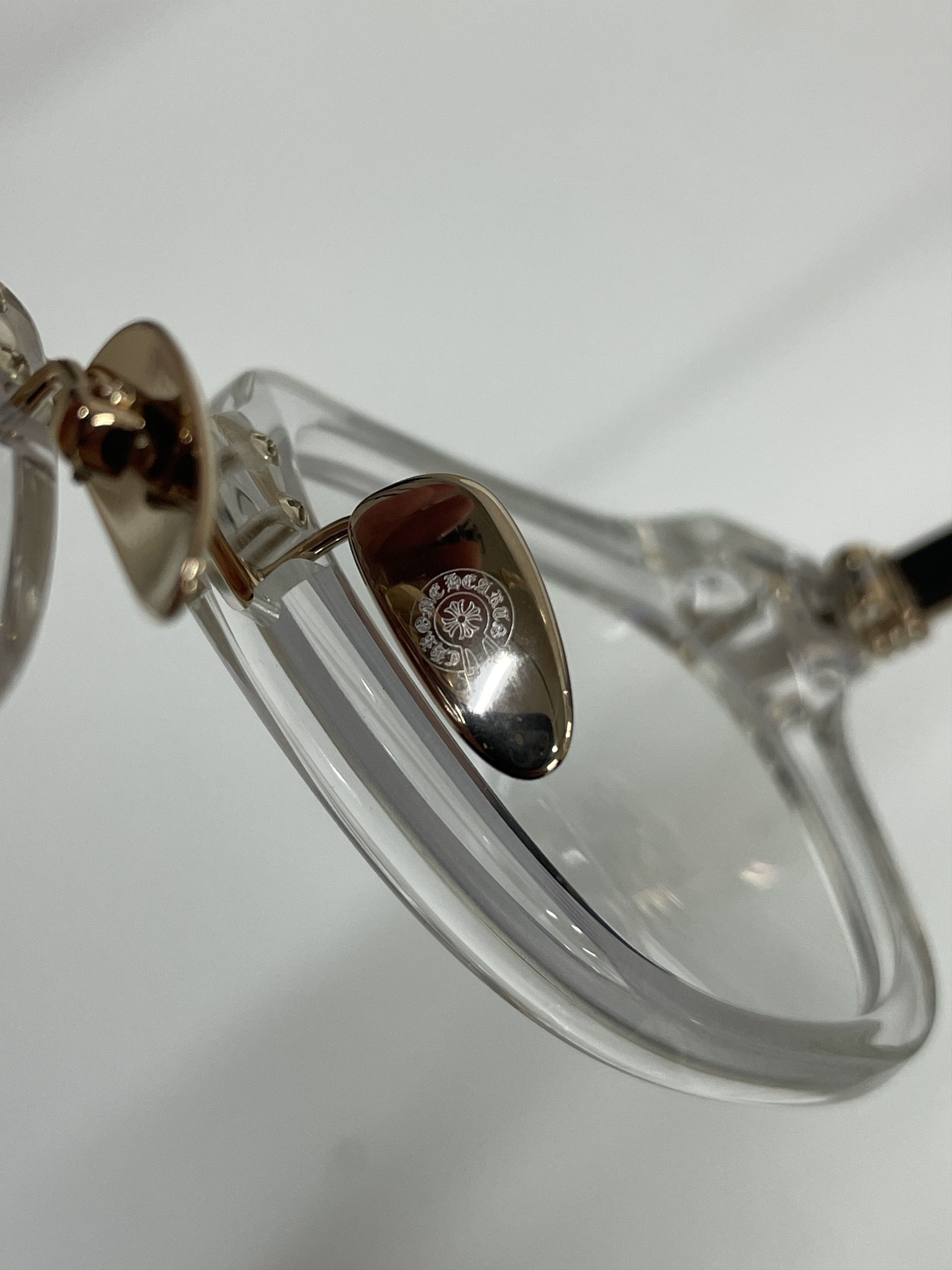 Chrome Hearts Chrome Hearts TITANASLUVR CRYS-GP Glasses Frame Size ONE SIZE - 9 Thumbnail
