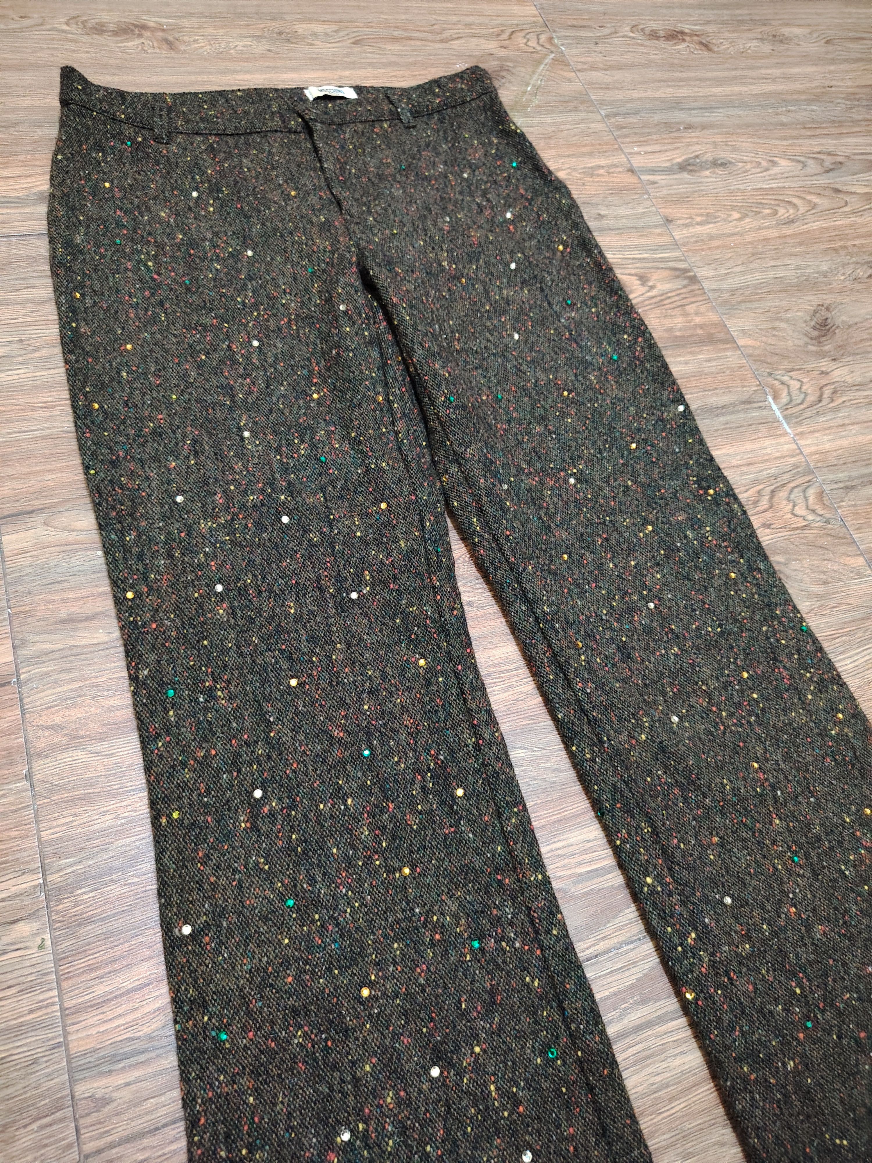Moschino MOSCHINO - 2000's - Archive - Glittery Party Trouser Pant Size 27" / US 4 / IT 40 - 2 Thumbnail