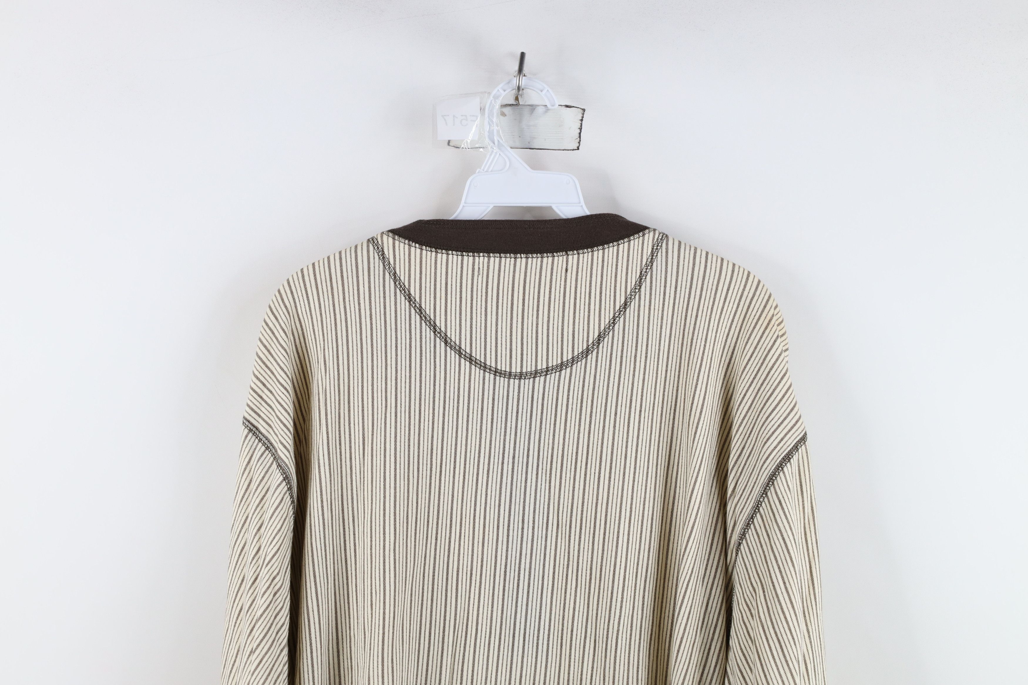 Vintage Deadstock Vintage 90s Streetwear Long Sleeve Henley T-Shirt Size US L / EU 52-54 / 3 - 11 Thumbnail