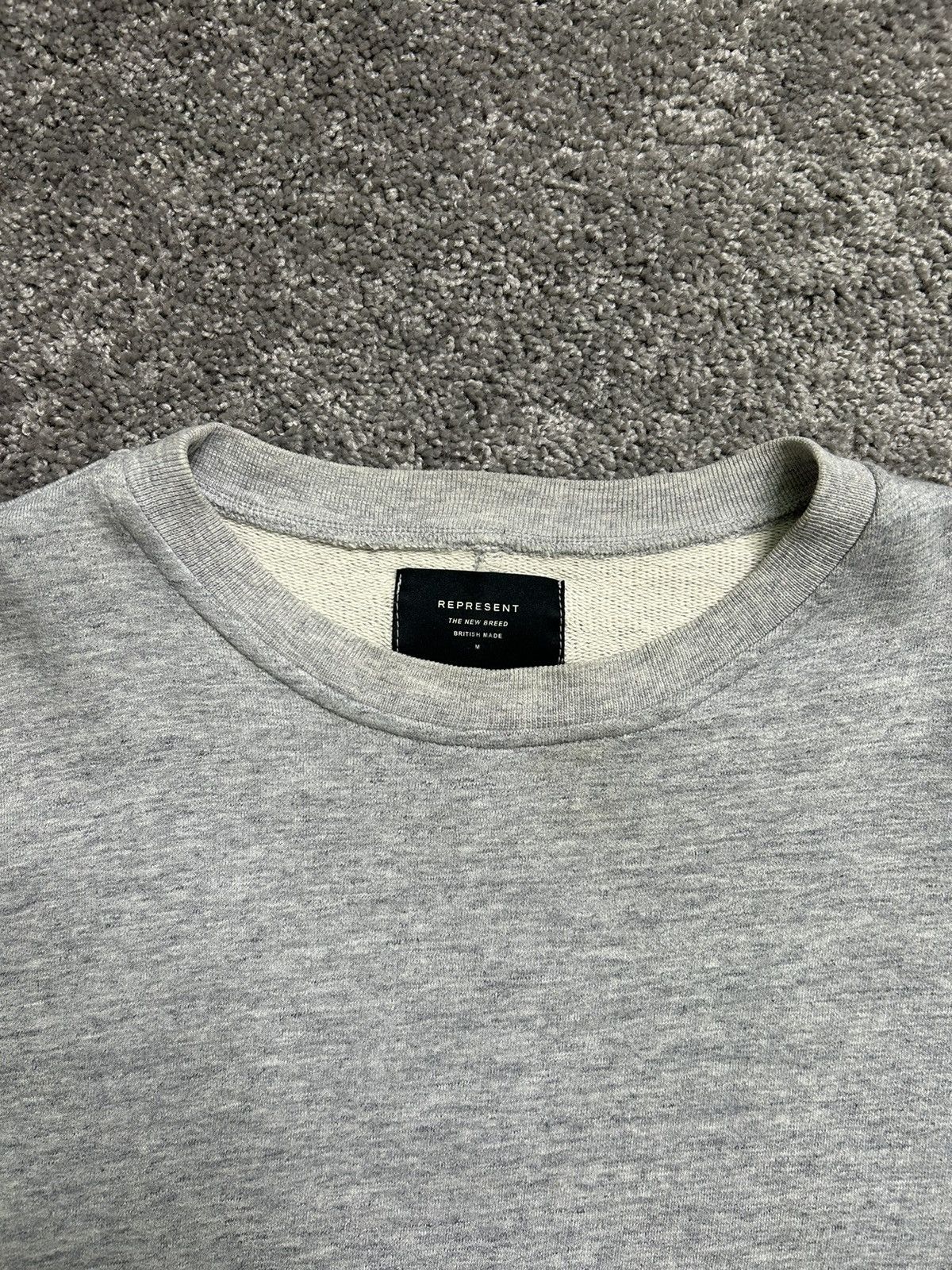 Represent Clo. Represent Boxy Cropped Blank French Terry Crewneck Size US M / EU 48-50 / 2 - 5 Thumbnail